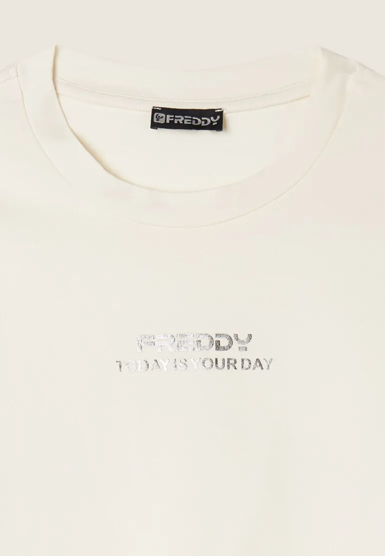 T-SHIRT A MANICA CORTA DA DONNA FREDDY S25WMCT5 W77