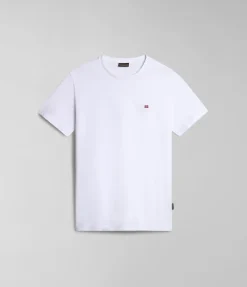 T-SHIRT A MANICA CORTA DA UOMO NAPAPIJRI SALIS SUM BRIGHT WHITE NP0A4H8D 002