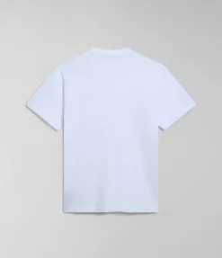 T-SHIRT A MANICA CORTA DA UOMO NAPAPIJRI S-KASBA BRIGHT WHITE NP0A4HQQ 002