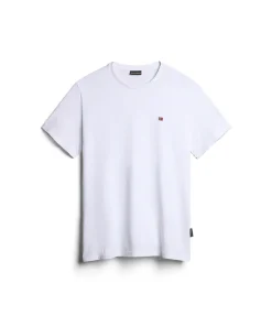 T-SHIRT A MANICA CORTA DA UOMO NAPAPIJRI SALIS SUM BRIGHT WHITE NP0A4H8D 002