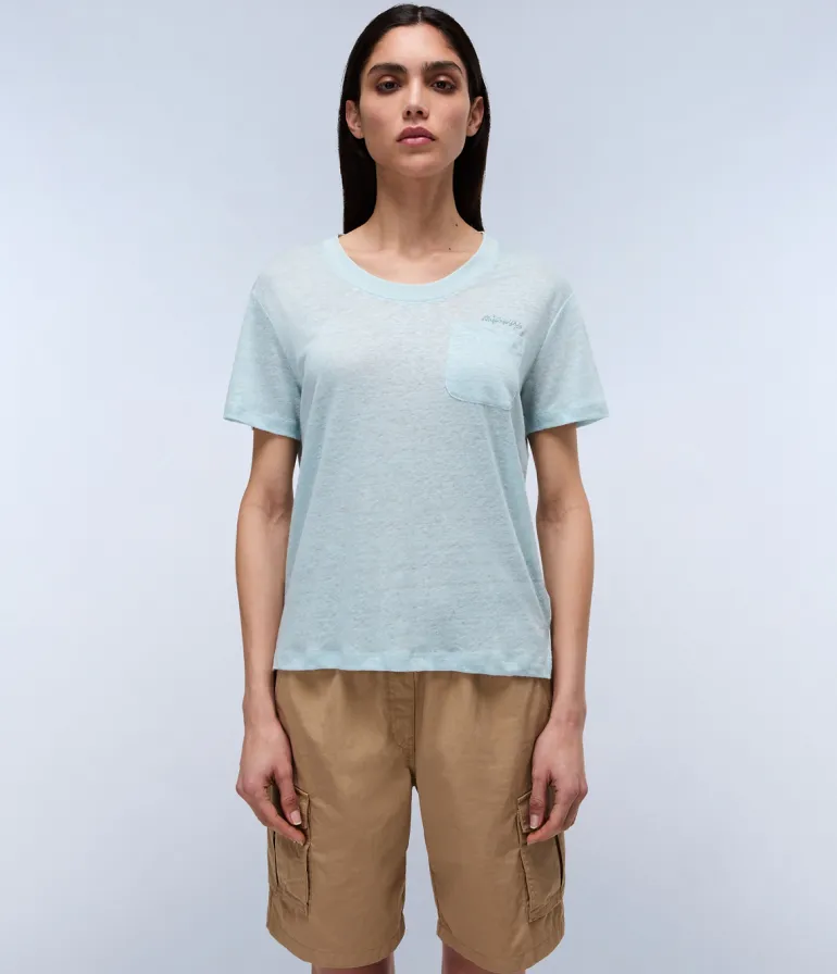 T-SHIRT A MANICA CORTA DA DONNA NAPAPIJRI S-ETE W NP0A4IG2 G1W