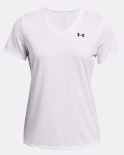 T-SHIRT A MANICA CORTA DA DONNA UNDER ARMOUR TECHV- SOLID 1384229 0100
