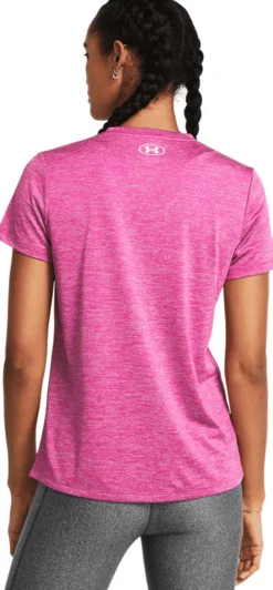 T-SHIRT A MANICA CORTA DA DONNA UNDER ARMOUR TECH SSV REBEL PINK 1384227 652