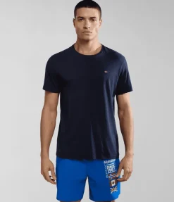 T-SHIRT A MANICA CORTA DA UOMO NAPAPIJRI SALIS SUM BLU MARINE NP0A4H8D 176