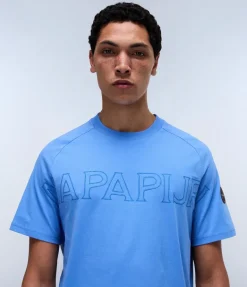 T-SHIRT A MANICA CORTA DA UOMO NAPAPIJRI S-AMBRA SS NP0A4IEG B2V