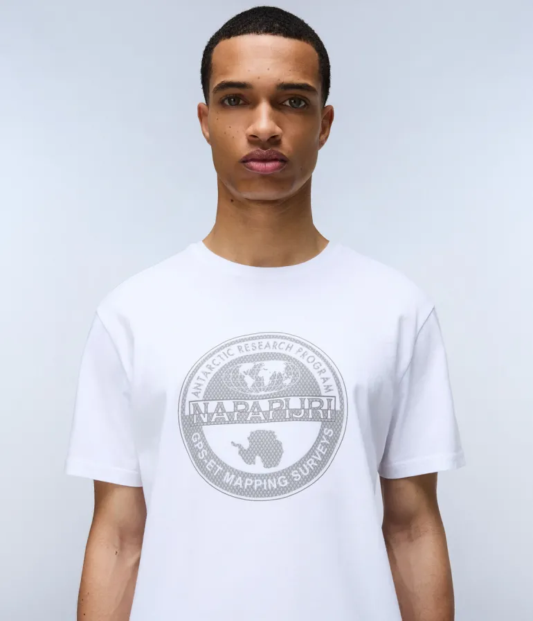 T-SHIRT A MANICA CORTA DA UOMO NAPAPIJRI S-BOLLO SS 2 NP0A4I3C 002