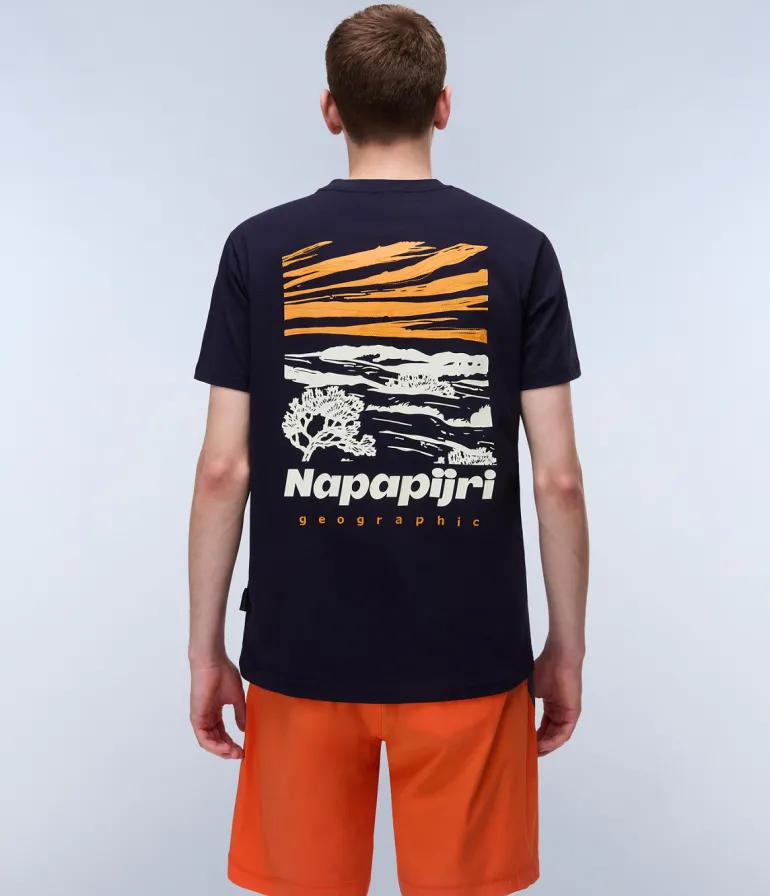T-SHIRT A MANICA CORTA DA UOMO NAPAPIJRI S-VIGNONI BACK SS NP0A4ILX 176