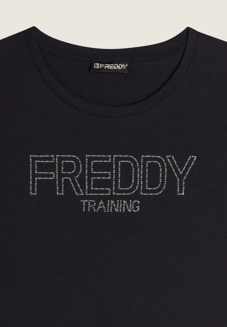 T-SHIRT A MANICA CORTA DA DONNA FREDDY F4WTRT1 N