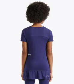 T-SHIRT A MANICA CORTA DA TENNIS DA DONNA DIADORA TENNIS BLUE NEW YORK 102.180774 60003