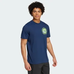T-SHIRT A MANICA CORTA DA TENNIS DA UOMO ADIDAS RACKET T COLLEGIATE IW0145