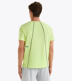 T-SHIRT A MANICA CORTA DA TENNIS DA UOMO DIADORA TENNIS SHADOW LIME 102.180779 70329