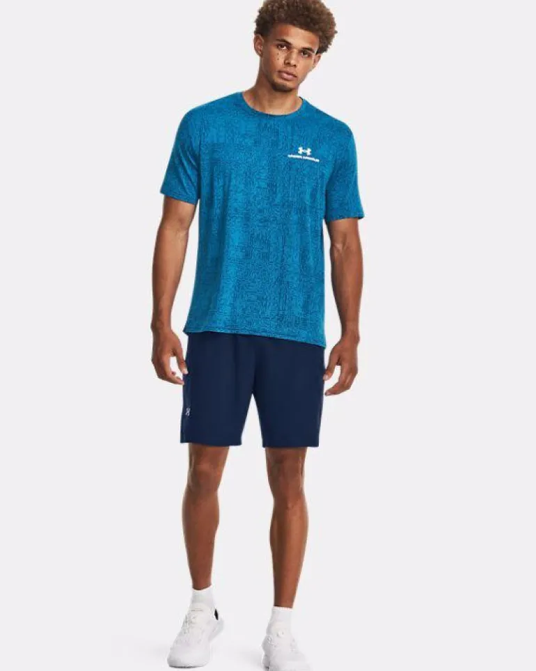 T-SHIRT A MANICA CORTA DA UOMO UNDER ARMOUR RUSH ENERGY PRINT VARSITY BLUE 1376792 0426