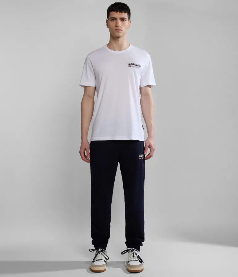 T-SHIRT A MANICA CORTA DA UOMO NAPAPIJRI S-KASBA BRIGHT WHITE NP0A4HQQ 002