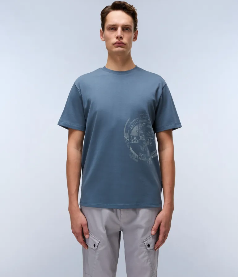 T-SHIRT A MANICA CORTA DA UOMO NAPAPIJRI S-VANNI PRT SS NP0A4IEA G1Y