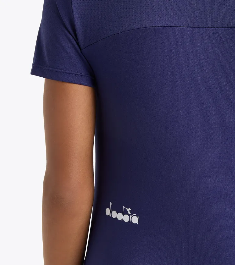 T-SHIRT A MANICA CORTA DA TENNIS DA DONNA DIADORA TENNIS BLUE NEW YORK 102.180774 60003