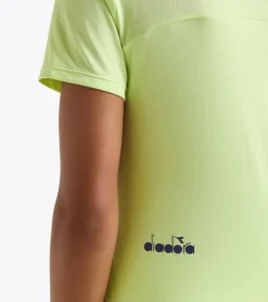 T-SHIRT A MANICA CORTA DA TENNIS DA DONNA DIADORA TENNIS SHADOW LIME 102.180774 70329