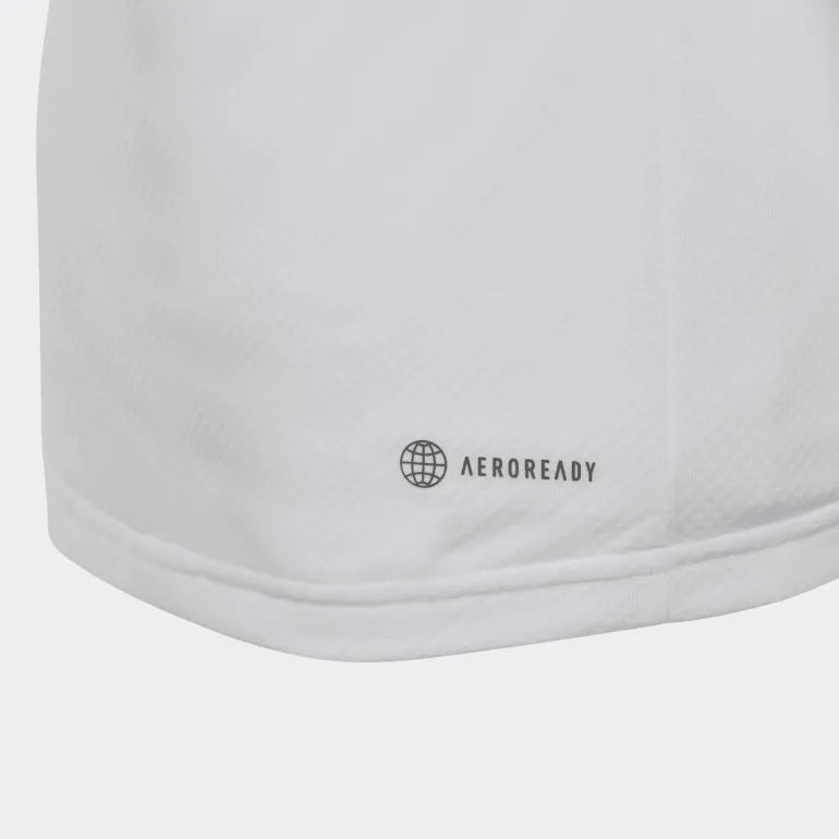 T-SHIRT A MANICA CORTA DA TENNIS JUNIOR ADIDAS CLUTEE WHITE HS0551