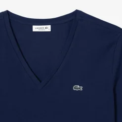 T-SHIRT A MANICA CORTA DA DONNA LACOSTE TF7300 166