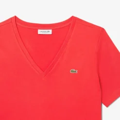T-SHIRT A MANICA CORTA DA DONNA LACOSTE TF7300 ZBG