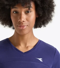 T-SHIRT A MANICA CORTA DA TENNIS DA DONNA DIADORA TENNIS BLUE NEW YORK 102.180774 60003