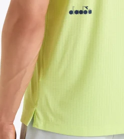 T-SHIRT A MANICA CORTA DA TENNIS DA UOMO DIADORA ICON SHADOW LIME 102.180780 70329