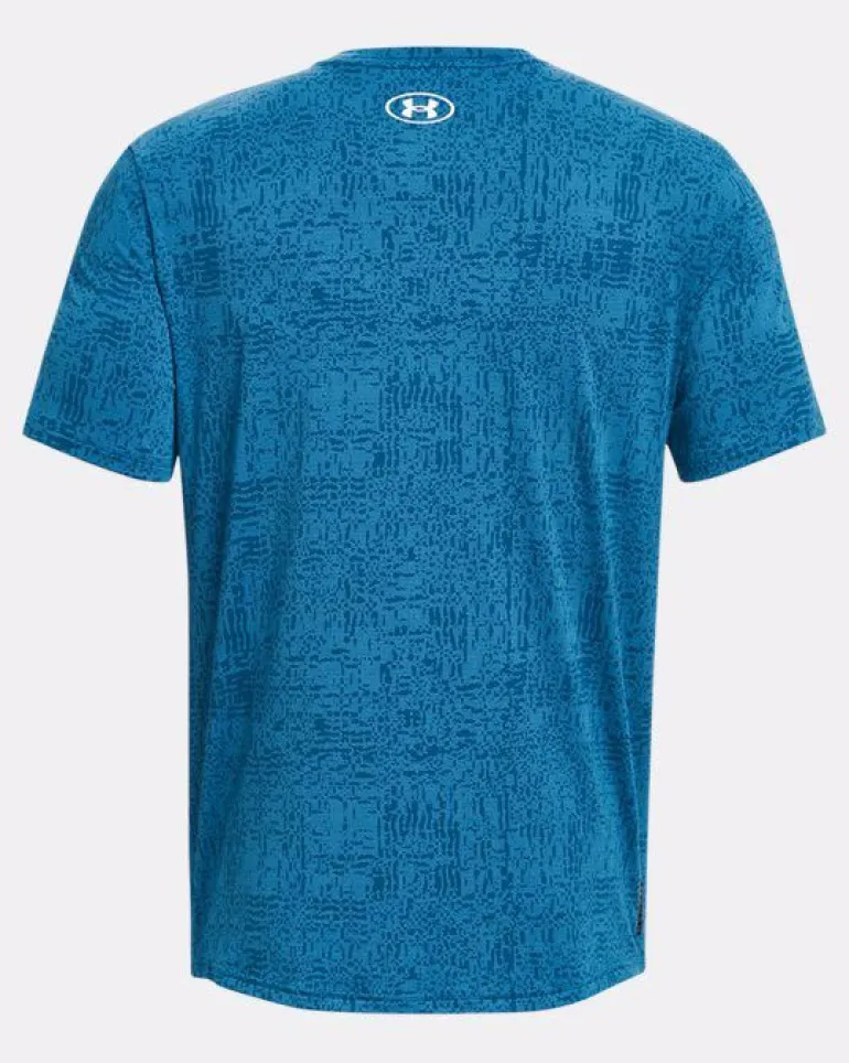 T-SHIRT A MANICA CORTA DA UOMO UNDER ARMOUR RUSH ENERGY PRINT VARSITY BLUE 1376792 0426