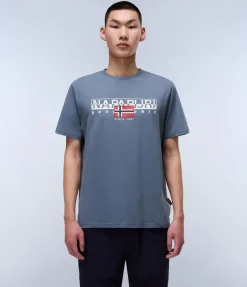 T-SHIRT A MANICA CORTA DA UOMO NAPAPIJRI S-AYLMER NP0A4HTO G1Y