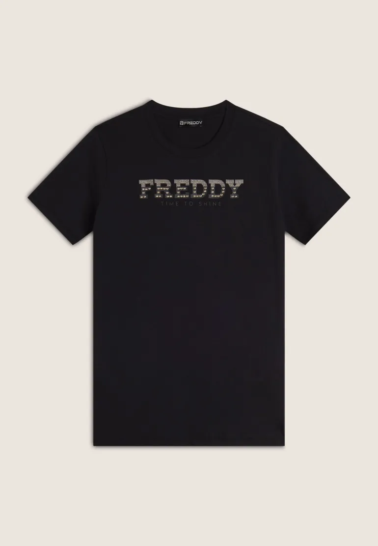 T-SHIRT A MANICA CORTA DA DONNA FREDDY S25WCRT2 N