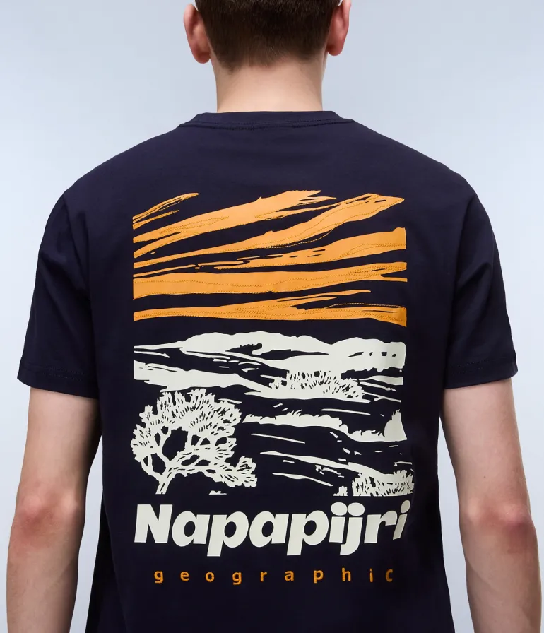 T-SHIRT A MANICA CORTA DA UOMO NAPAPIJRI S-VIGNONI BACK SS NP0A4ILX 176