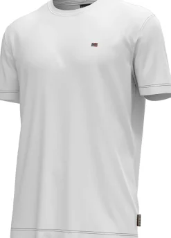 T-SHIRT A MANICA CORTA DA UOMO NAPAPIJRI SALIS SUM BRIGHT WHITE NP0A4H8D 002