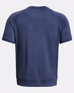 T-SHIRT A MANICA CORTA DA UOMO UNDER ARMOUR PROJECT ROCK TERRY GYM TOP HUSHED BLUE 1380177 0480