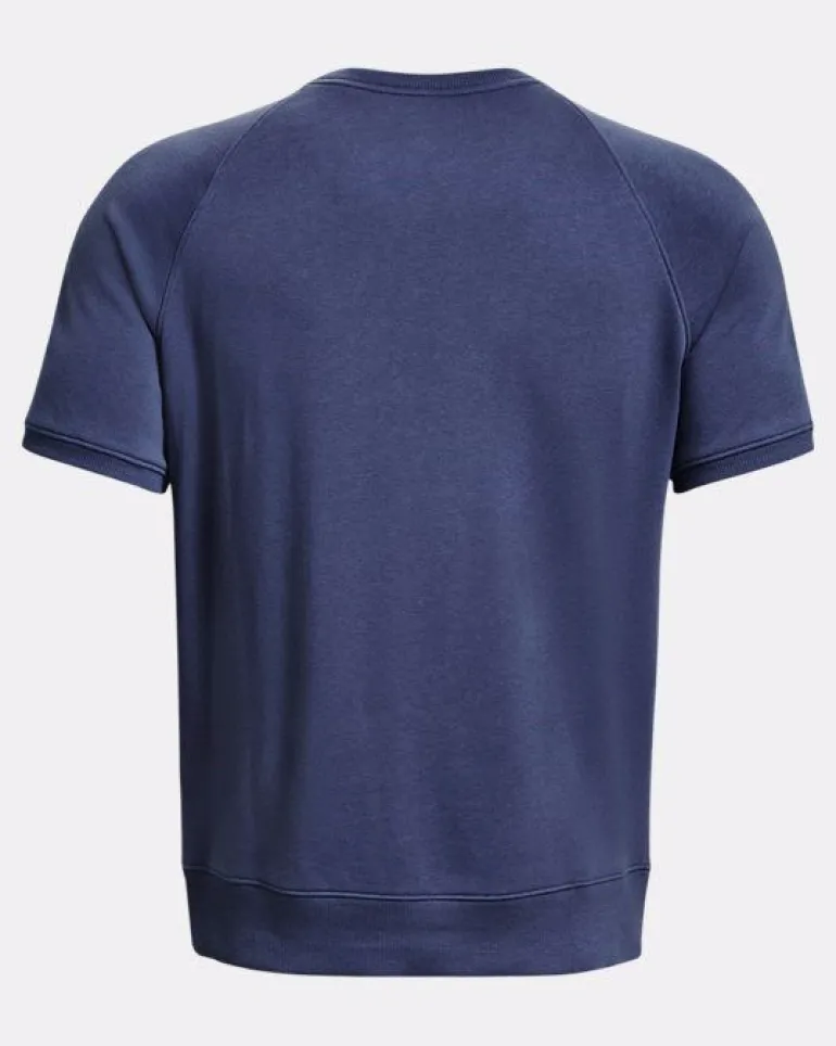 T-SHIRT A MANICA CORTA DA UOMO UNDER ARMOUR PROJECT ROCK TERRY GYM TOP HUSHED BLUE 1380177 0480
