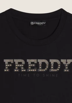T-SHIRT A MANICA CORTA DA DONNA FREDDY S25WCRT2 N