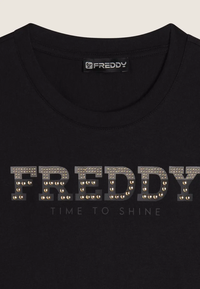 T-SHIRT A MANICA CORTA DA DONNA FREDDY S25WCRT2 N
