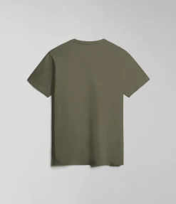 T-SHIRT A MANICA CORTA DA UOMO NAPAPIJRI SALIS SUM GREEN LICHEN NP0A4H8D GAE