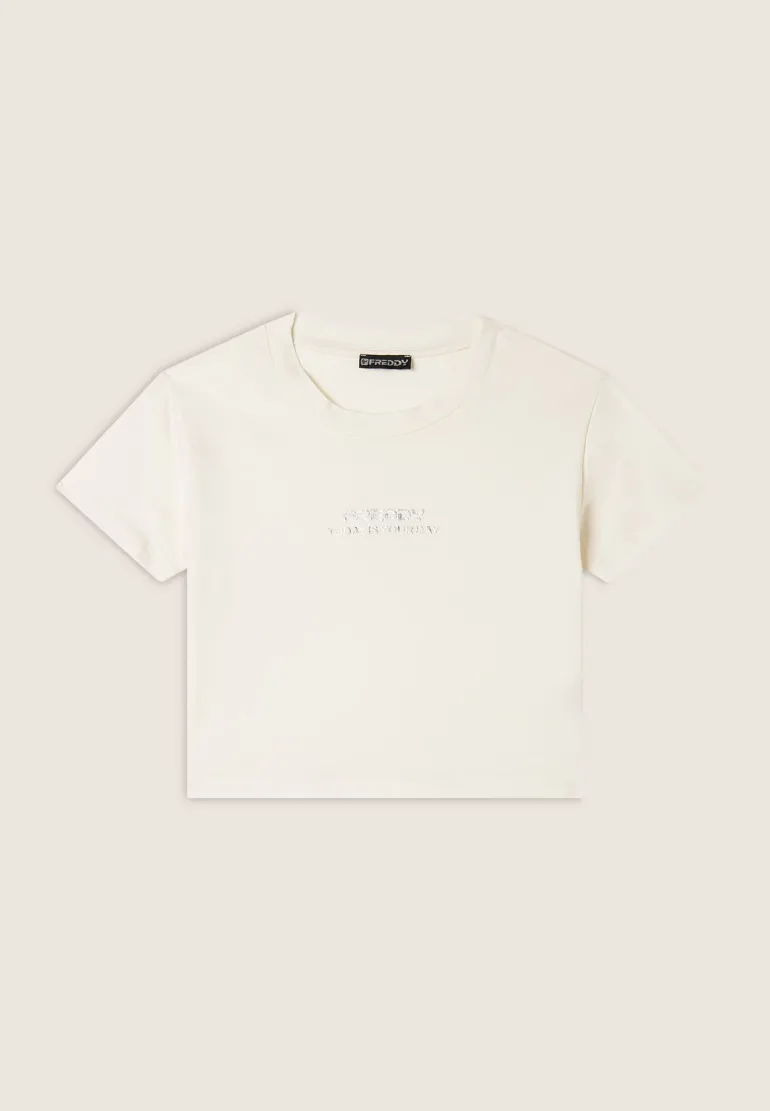 T-SHIRT A MANICA CORTA DA DONNA FREDDY S25WMCT5 W77