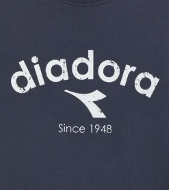 T-SHIRT A MANICA CORTA DIADORA ATHL. LOGO BLUE DENIM 502.180635 60065