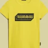 T-SHIRT A MANICA CORTA JUNIOR NAPAPIJRI K S-KITIK YELLOW VISIBLE NP0A4HTF Y1K
