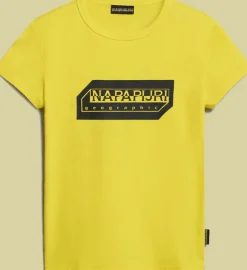 T-SHIRT A MANICA CORTA JUNIOR NAPAPIJRI K S-KITIK YELLOW VISIBLE NP0A4HTF Y1K