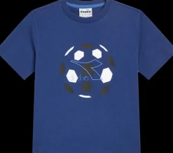 T-SHIRT A MANICA CORTA JUNIOR DIADORA LOGO SALTIRE NAVY 102.180953 60024