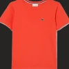 T-SHIRT A MANICA CORTA JUNIOR LACOSTE  TJ1442 02K