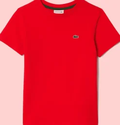 T-SHIRT A MANICA CORTA JUNIOR LACOSTE TJ1122 F8M