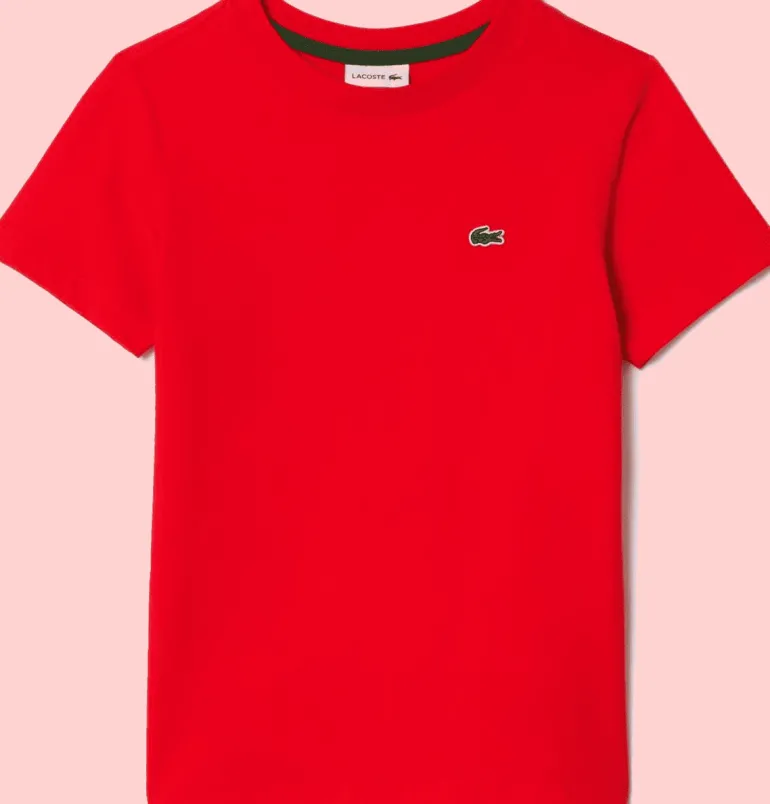 T-SHIRT A MANICA CORTA JUNIOR LACOSTE TJ1122 F8M