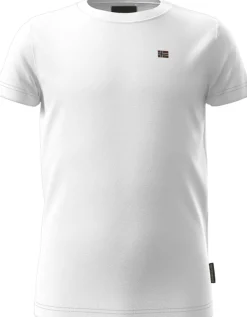 T-SHIRT A MANICA CORTA JUNIOR NAPAPIJRI SALIS 2 BRIGHT WHITE NP0A4GEH 002
