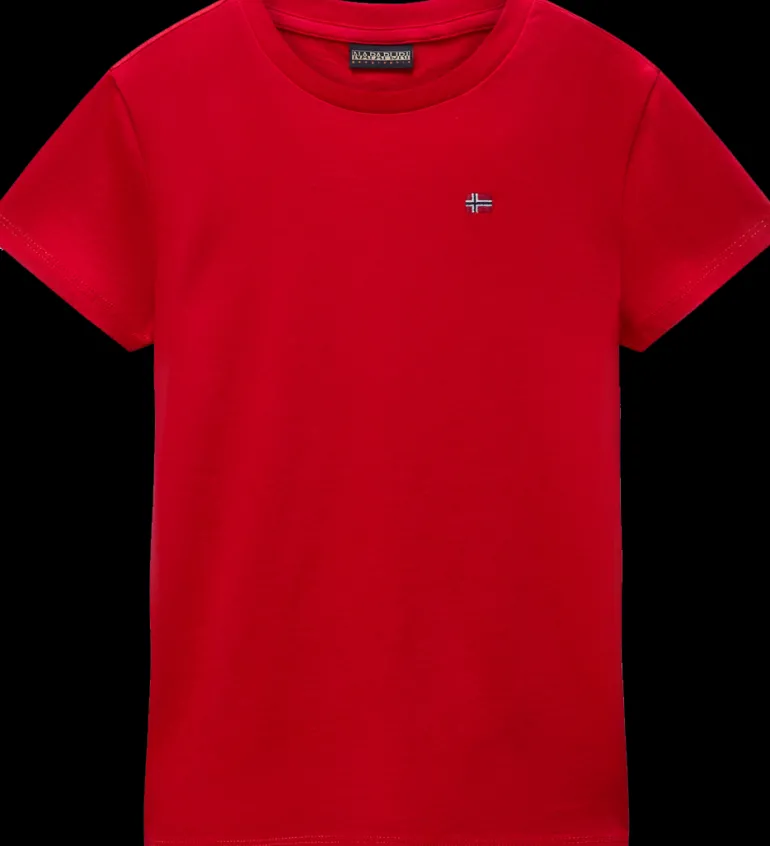 T-SHIRT A MANICA CORTA JUNIOR NAPAPIJRI SALIS 2 RED GOJI NP0A4GEH R06