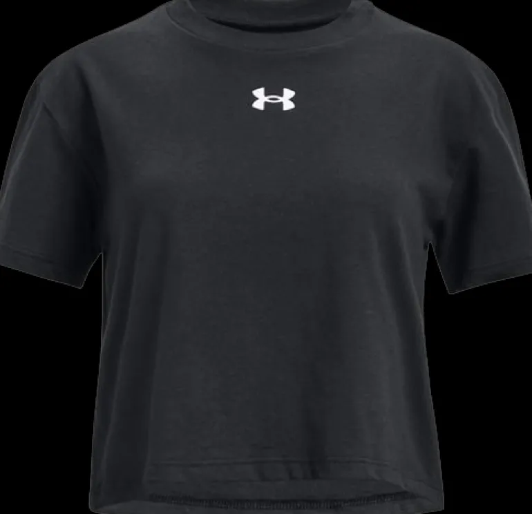 T-SHIRT A MANICA CORTA JUNIOR UNDER ARMOUR CROP SPORTSTYLE LOGO 1380878 001