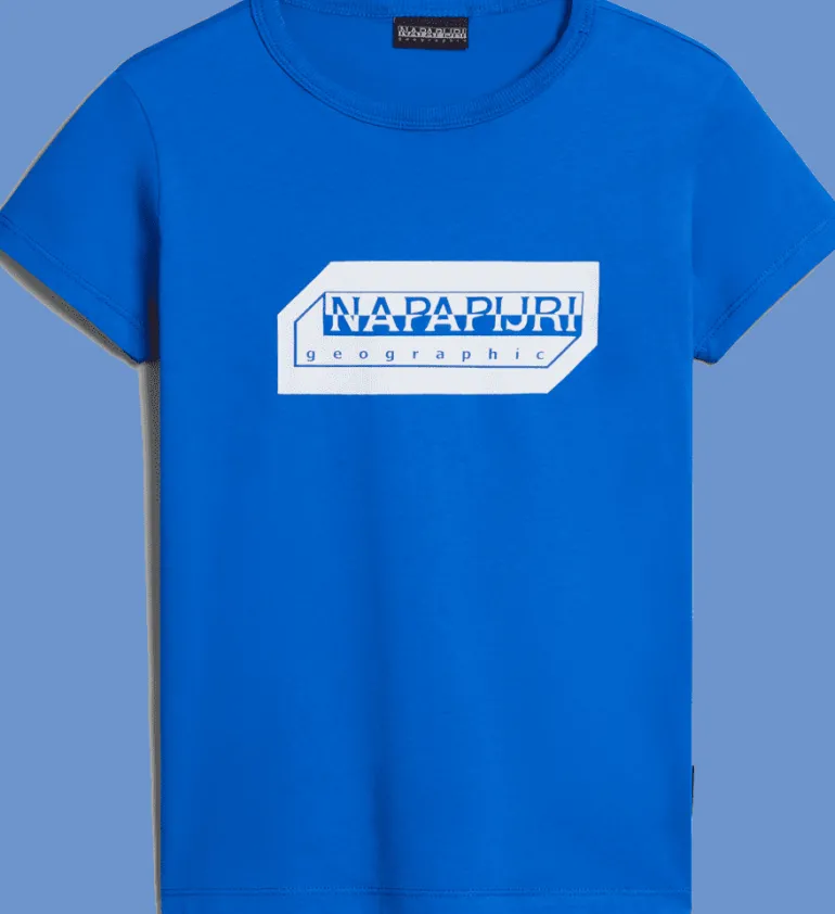 T-SHIRT A MANICA CORTA JUNIOR NAPAPIJRI K S-KITIK BLUE LAPIS NP0A4HTF B2L