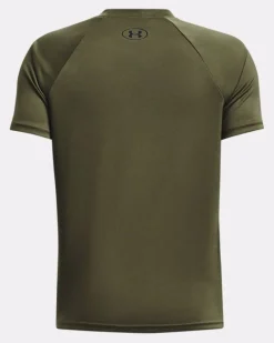 T-SHIRT A MANICA CORTA JUNIOR UNDER ARMOUR TECH BIG LOGO MARINE OD GREEN 1363283 0390