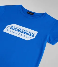 T-SHIRT A MANICA CORTA JUNIOR NAPAPIJRI K S-KITIK BLUE LAPIS NP0A4HTF B2L