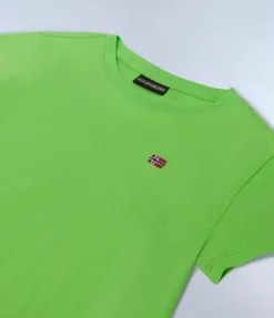 T-SHIRT A MANICA CORTA JUNIOR NAPAPIJRI SALIS 2 GREEN MACAW NP0A4GEH G1U